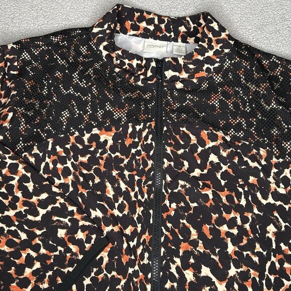 Zenergy Chicos 3 US XL16 Jacket Neema Animal Print Mesh Golf Stretch Lightweight - Picture 3 of 15